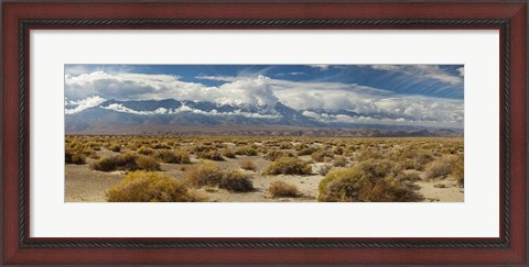 Framed Death Valley landscape, Panamint Range, Death Valley National Park, Inyo County, California, USA Print