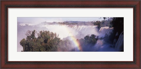 Framed Iguacu Falls, Argentina-Brazil Border Print
