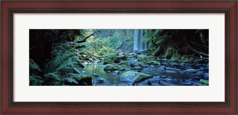 Framed Waterfall in a forest, Hopetown Falls, Great Ocean Road, Otway Ranges National Park, Victoria, Australia Print