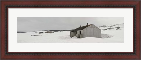 Framed Abandoned British base at Whalers Bay, Deception Island, Bransfield Strait, South Shetland Islands, Antarctic Peninsula Print