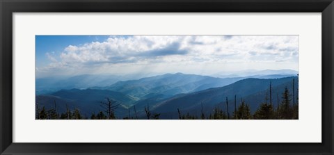 Framed Clouds over mountains, Great Smoky Mountains National Park, Blount County, Tennessee, USA Print