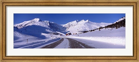 Framed Canada, Alberta, Banff National Park, icefield, road Print