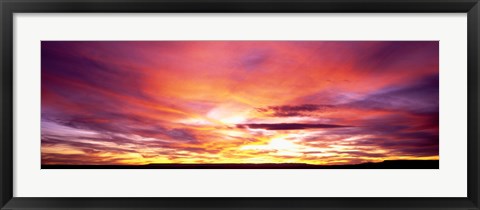 Framed Sunset, Canyon De Chelly, Arizona, USA Print