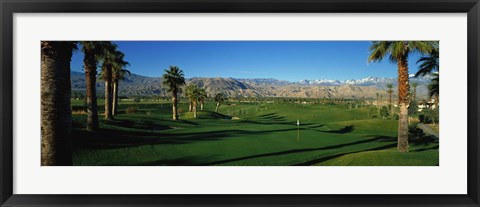 Framed Golf Course, Desert Springs, California, USA Print