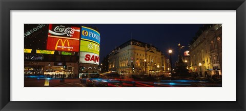 Framed Piccadilly Circus, London, England, United Kingdom Print