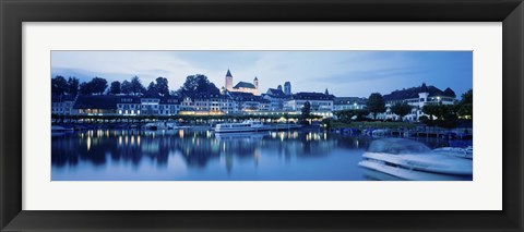 Framed Switzerland, Rapperswil, Lake Zurich Print