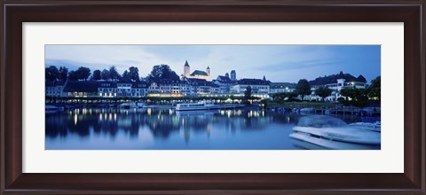 Framed Switzerland, Rapperswil, Lake Zurich Print