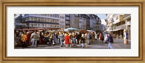 Framed Farmer&#39;s Market, Bonn, Germany Print