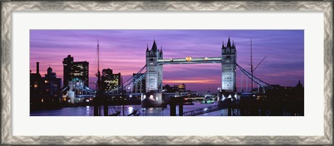 Framed England, London, Tower Bridge Print