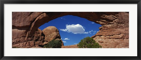 Framed North Window, Arches National Park, Utah, USA Print