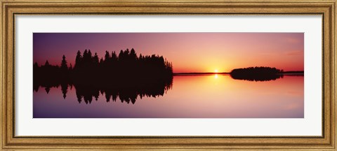 Framed Canada, Alberta, Elk Island National Park Print