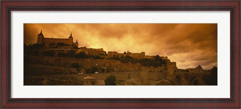Framed Low angle view of a castle, Alcazar, Toledo, Spain Print