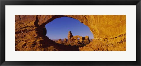 Framed Blue Sky through Stone Arch, Arches National Park, Utah Print