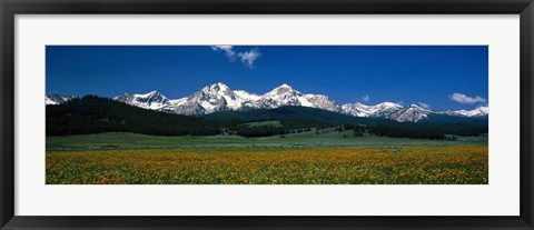 Framed Sawtooth Mtns Range Stanley ID USA Print