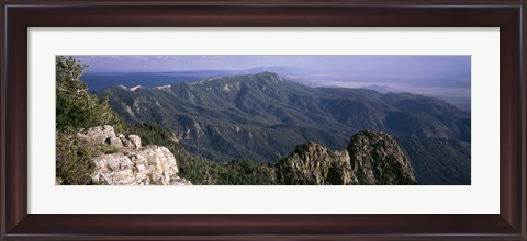 Framed Sandia Mountains, Albuquerque, New Mexico, USA Print