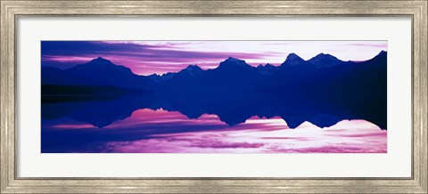 Framed Sunrise Lake McDonald Glacier National Park, Montana Print