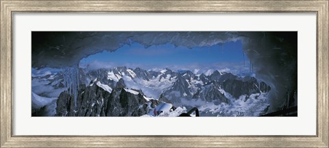Framed Cave Mt Blanc France Print