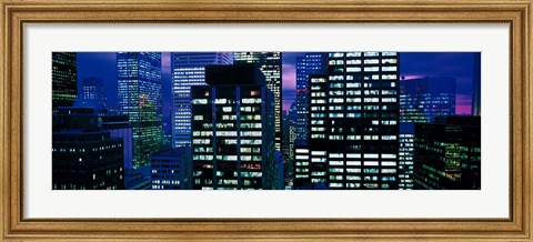Framed Downtown buildings Toronto Ontario Canada Print