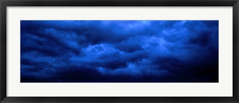 Framed Dramatic Blue Clouds Print