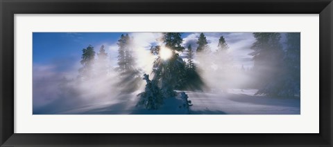 Framed West Thumb Geyser Basin Yellowstone National Park WY Print