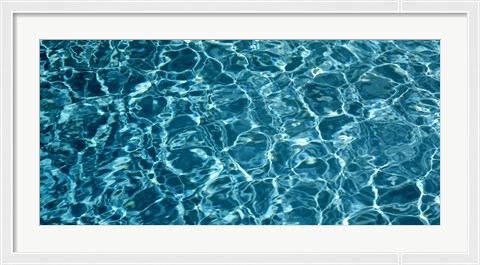 Framed Swimming Pool Ripples Sacramento CA USA Print