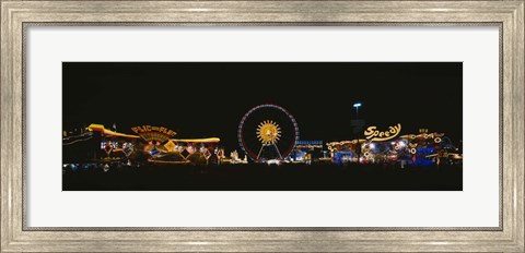 Framed Ferris Wheel, Oktoberfest, Munich, Germany Print