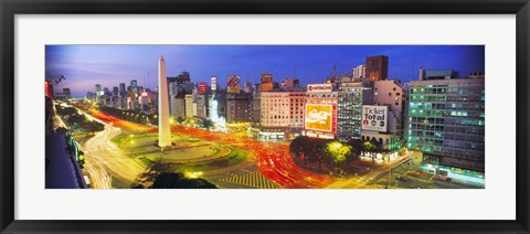 Framed Plaza De La Republica, Buenos Aires, Argentina Print