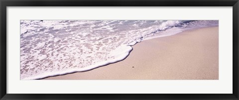 Framed High angle view of surf on the beach, The Baths, Virgin Gorda, British Virgin Islands Print