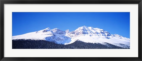 Framed Snow Covered Mountain, Banff National Park Alberta Canada Print