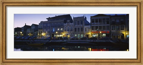 Framed Buildings at the waterfront, Costa De Prata, Aveiro, Portugal Print