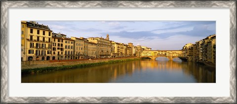 Framed Ponte Vecchio, Arno River, Florence, Tuscany, Italy Print