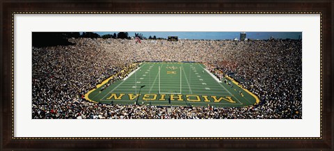 Framed University Of Michigan Stadium, Ann Arbor, Michigan, USA Print