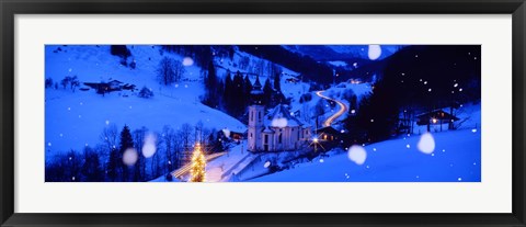 Framed Maria Gern Church Berchtesgaden Bavaria Germany Print