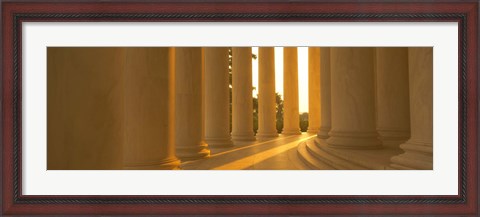 Framed Sunlight on the Jefferson Memorial Print