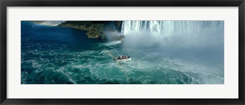 Framed Boat trip at Niagara Falls, Canada Print