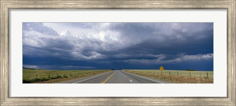 Framed Highway Near Blanding, Utah, USA Print