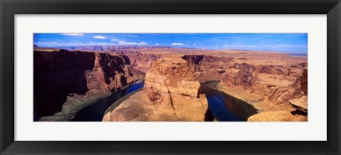 Framed Muleshoe Bend at a river, Colorado River, Arizona, USA Print