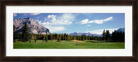 Framed Golf Course Banff Alberta Canada Print
