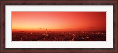 Framed France, Paris, aerial view Print