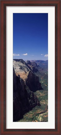 Framed View from Observation Point, Zion National Park, Utah, USA Print