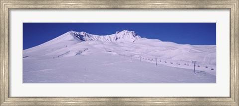 Framed Turkey, Ski Resort on Mt Erciyes Print