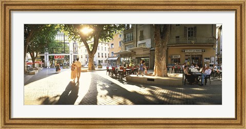 Framed Cafe Provence France Print