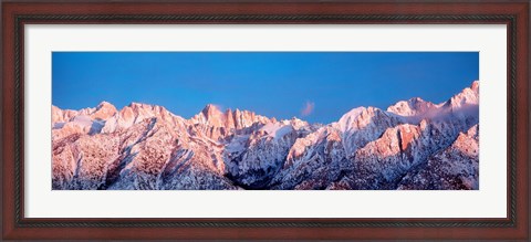Framed Snow Mt Whitney CA USA Print