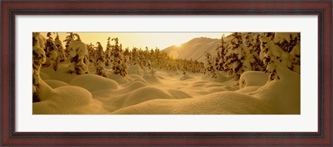 Framed Sunset, Turnagain Pass, Alaska, USA Print