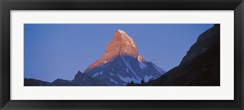 Framed Mt Matterhorn Zermatt Switzerland Print