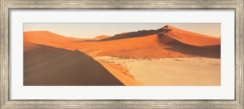 Framed Sand Dunes, Desert Namibia Print