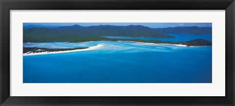 Framed White Heaven Beach Great Barrier Reef Queensland Australia Print