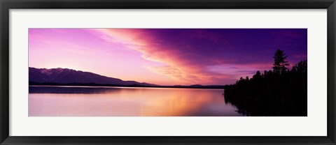 Framed Sunset Jackson Lake Grand Teton National Park WY USA Print