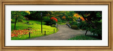 Framed Japanese Garden, Seattle, Washington State Print