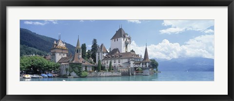 Framed Oberhofen Castle Lake Thuner Switzerland Print